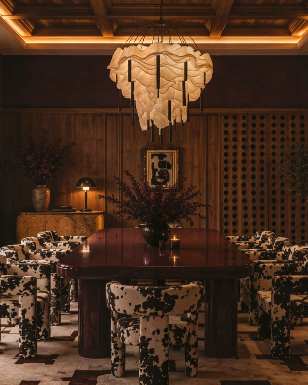 Salle à manger d'une villa Terrafino Villas Marrakech